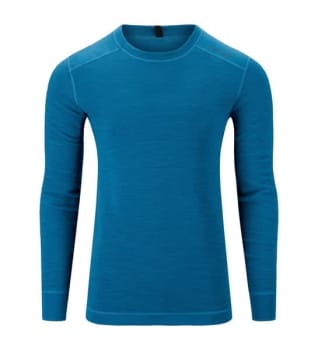 ACLIMA STREAMWOOL CREW NECK HERRE, BLÅ