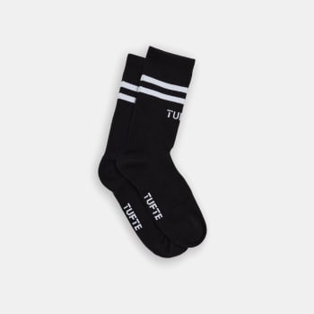 TUFTE U RIB CREW SOCK 3-PACK, SORT