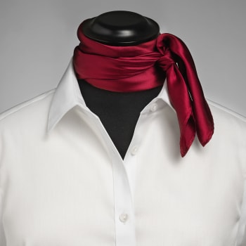 JAMES HARVEST & FROST GIFTBOX SOLID SCARF, RØD