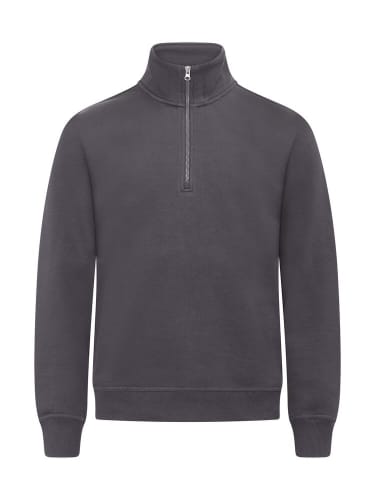 CLIQUE MIAMI HALF ZIP, METAL GREY