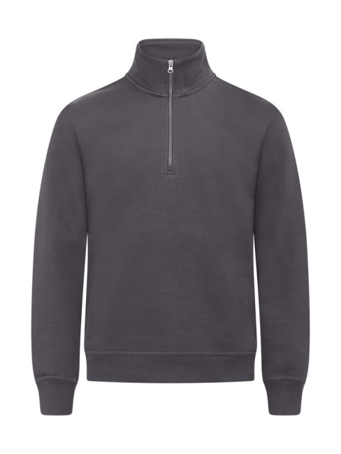 CLIQUE MIAMI HALF ZIP, METAL GREY