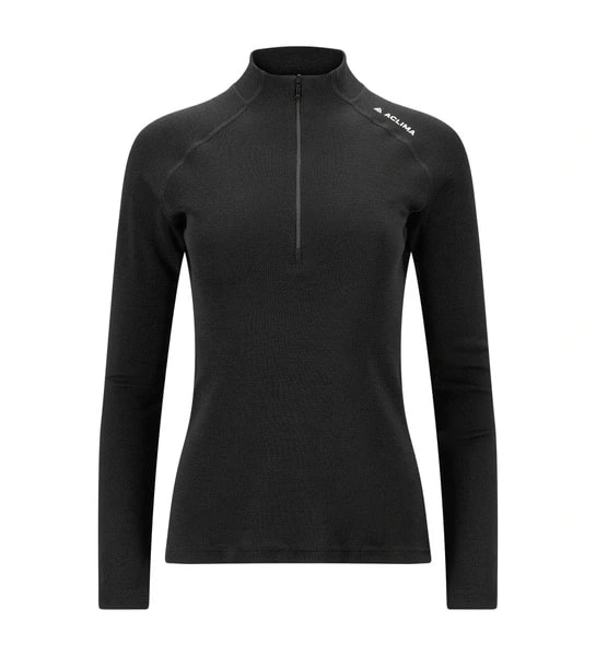 ACLIMA WARMWOOL MOCKNECK W, SORT