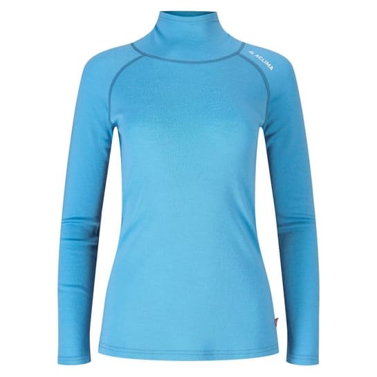 ACLIMA WARMWOOL ROLL NECK W, TURKIS