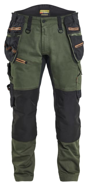 BLÅKLÄDER HÅNDVERKSBUKSE STRETCH STRIKER, GRØNN