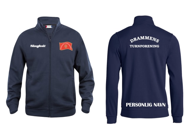 KLUBBJAKKE JR MED NAVN, BLÅ