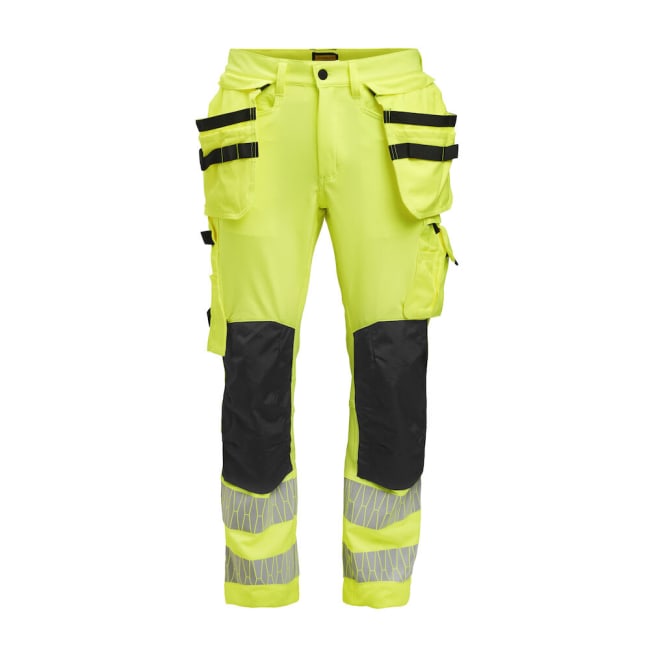 JOBMAN HÅNDVERKSBUKSE STRETCH VARSEL, GUL