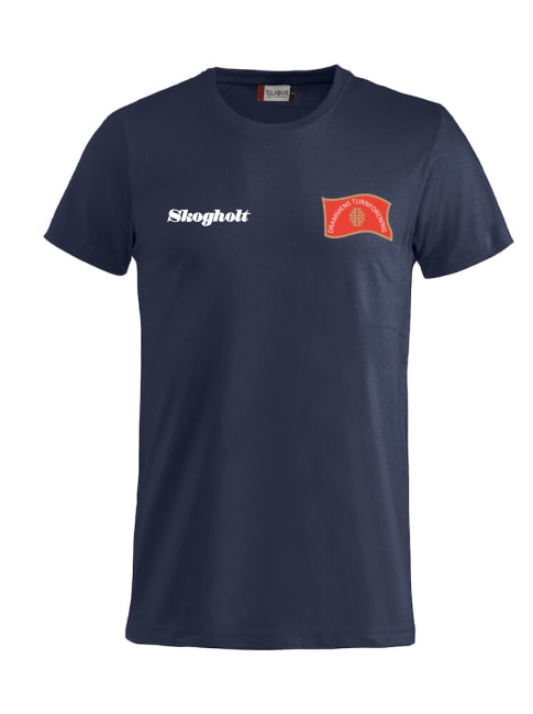 KLUBB T-SKJORTE. BLÅ