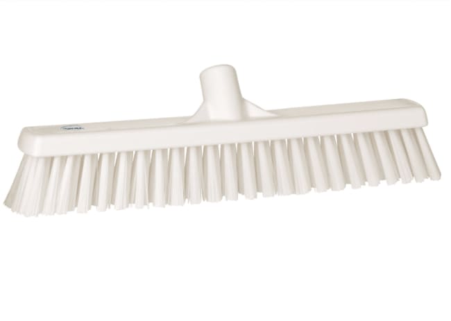 GULVBØRSTE, 410 MM, BLØT/STIV HVIT