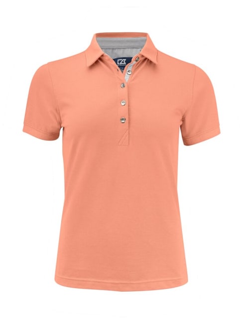 CUTTER & BUCK ADVANTAGE PREMIUM POLO LADIES, PAPAYA