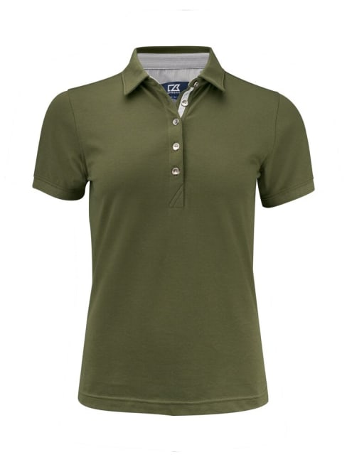 CUTTER & BUCK ADVANTAGE PREMIUM POLO LADIES, IVY GREEN