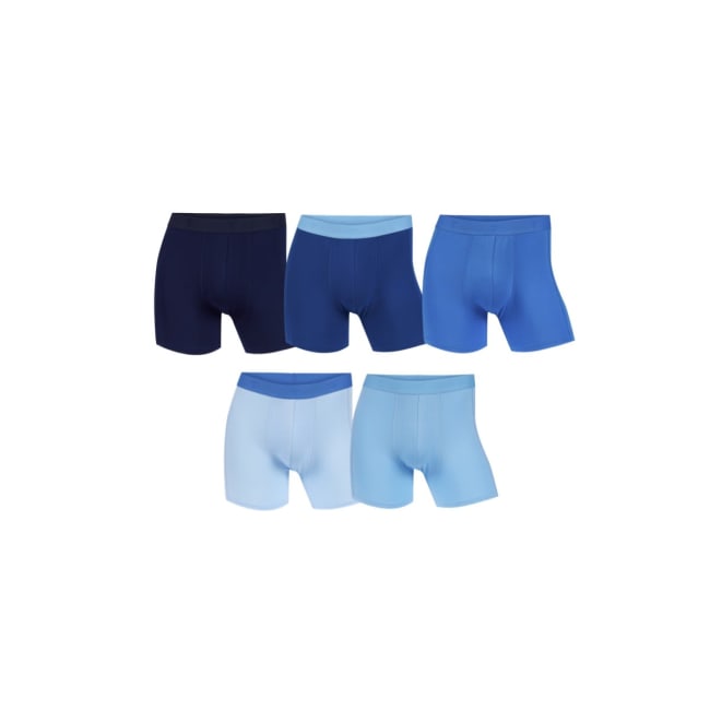 TUFTE BOXER BASIC 5-PK, BLÅ