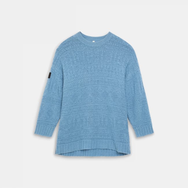 TUFTE U DAHLIA MONOCHROME SWEATER, BLÅ