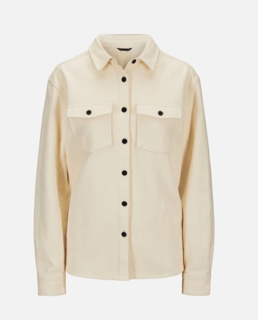 TUFTE HAWK OVERSHIRT LAUREL DAME, HVIT