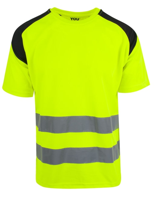 YOU KARLSTAD T-SKJORTE, HI VIS GUL