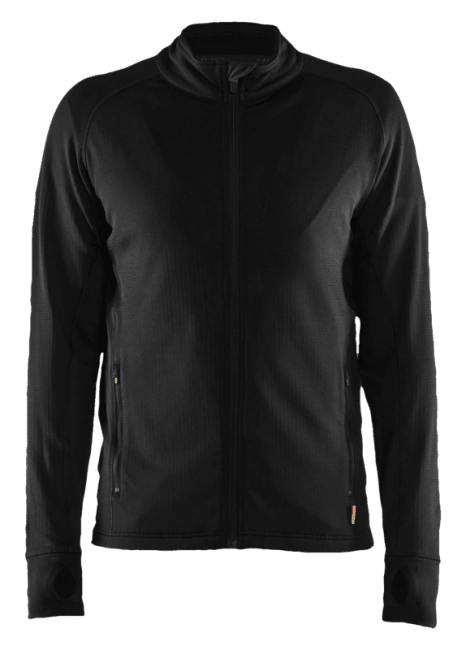 BLÅKLÄDER FLEECEJAKKE GRID, SORT