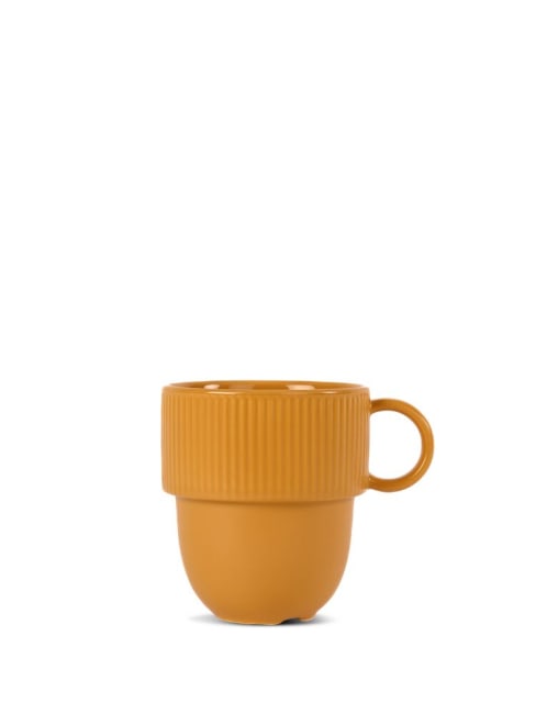 SAGAFORM INKA KOPP MED HANK, GUL