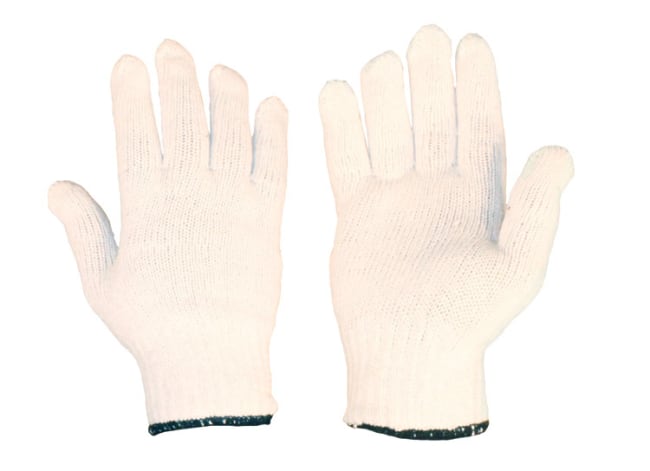 STRIKKET POLYESTER/BOMULL HANSKE, HERRE