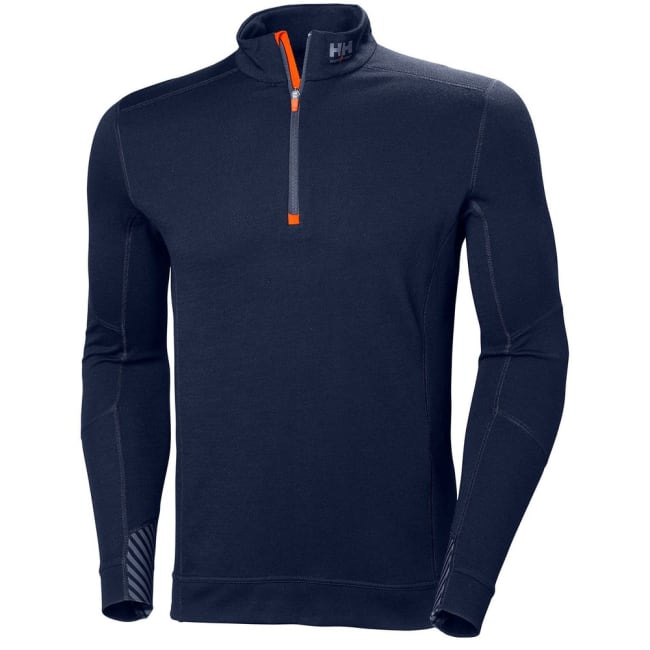 HELLY HANSEN 75107 LIFA MERINO HALF ZIP BLÅ