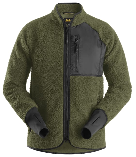 SNICKERS ALLROUNDWORK TEDDYJAKKE, GRØNN