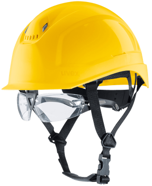 UVEX PHEOS S-KR IES VERNEHJELM GUL, INKL.BRILLE 9192.PHEOS