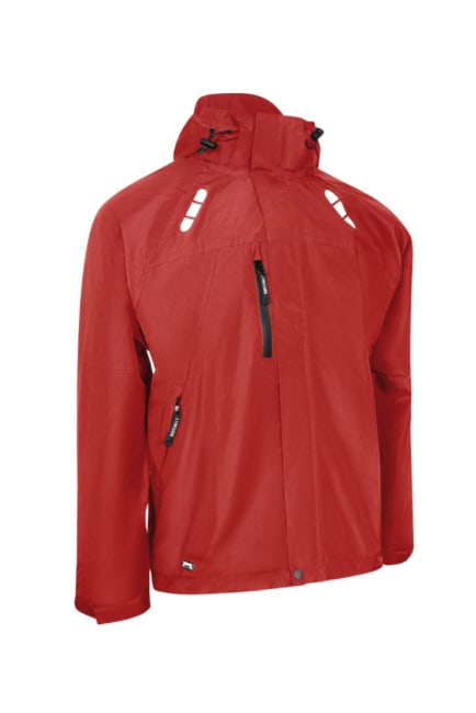 LYNGSØE PUSTENDE REGNJAKKE, RØD