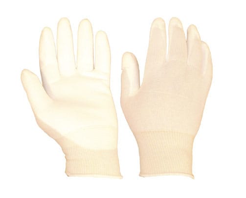 STRIKKET NYLONHANSKE, PU-BELEGG INNERHÅND