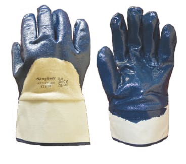 BOMULLSHANSKE 3/4 DYPPET NITRIL M/MANSJETT