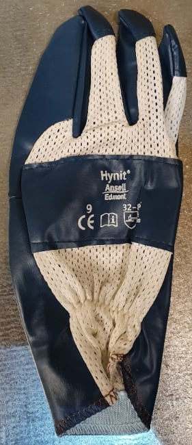 HYNIT, NITRILBELAGT HANSKE, STOFF HÅNDBAK