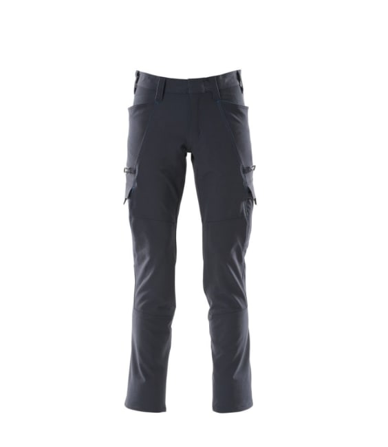 MASCOT STRETCH M/LÅRLOMME HÅNDVERKSBUKSE, SORT