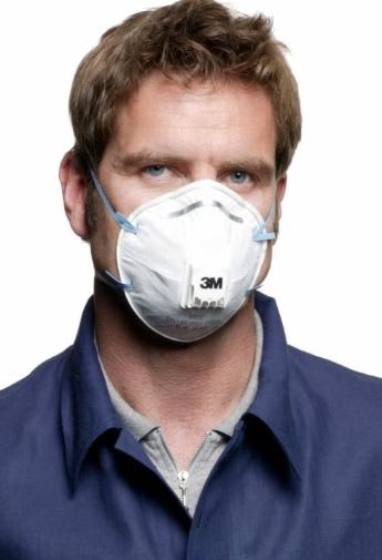 3M ENGANGSMASKE M/VENTIL, PRIS PR ESKE AV 10 STK