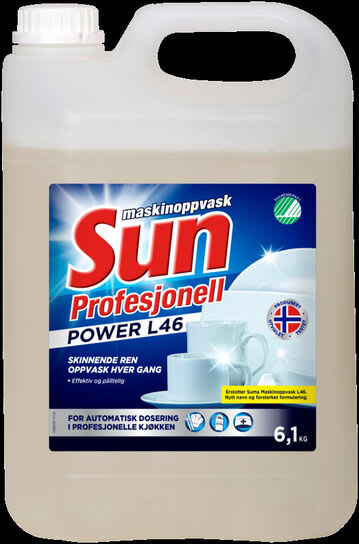 MASKINOPPVASK SUN L46 5L, ESKE A 3 KANNER