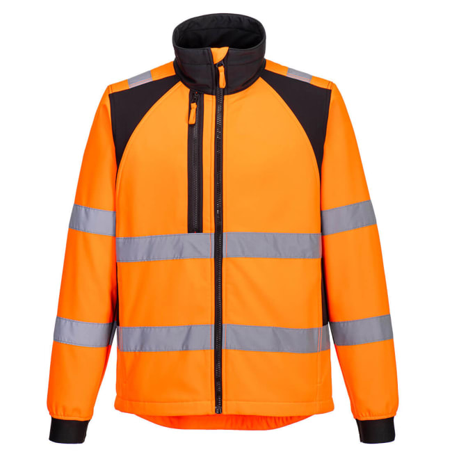 PORTWEST WX2 ECO HI-VIS SOFTSHELL (2L), ORANGE