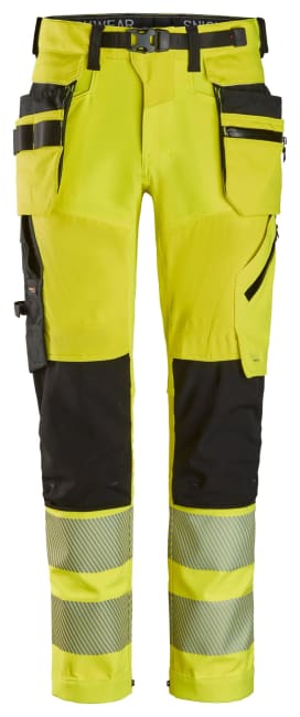 SNICKERS HIGH-VIS ARBEIDSBUKSE KL 2, GUL