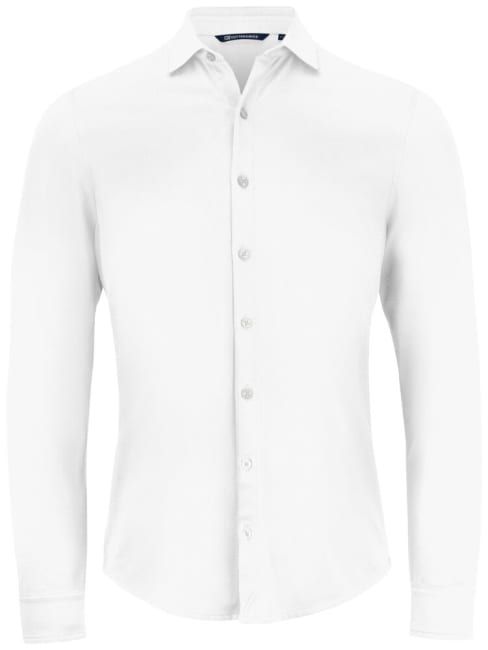 CUTTER & BUCK ADVANTAGE SHIRT MEN, WHITE