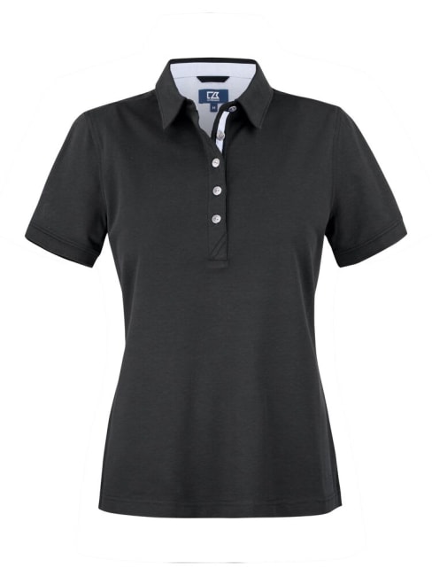 CUTTER & BUCK ADVANTAGE PREMIUM POLO LADIES, SORT