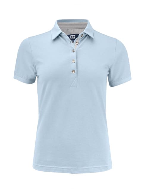 CUTTER & BUCK ADVANTAGE PREMIUM POLO LADIES, HEAVEN BLUE