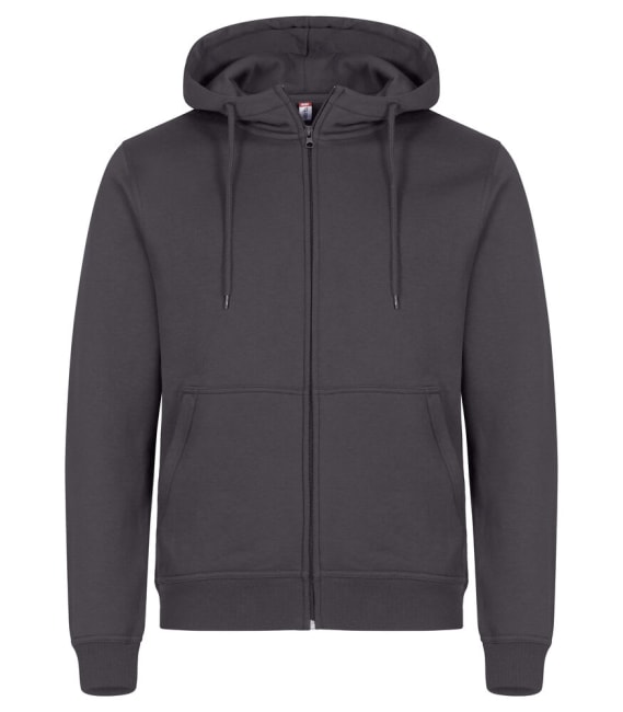 CLIQUE MIAMI HOODY FULL ZIP, METAL GREY