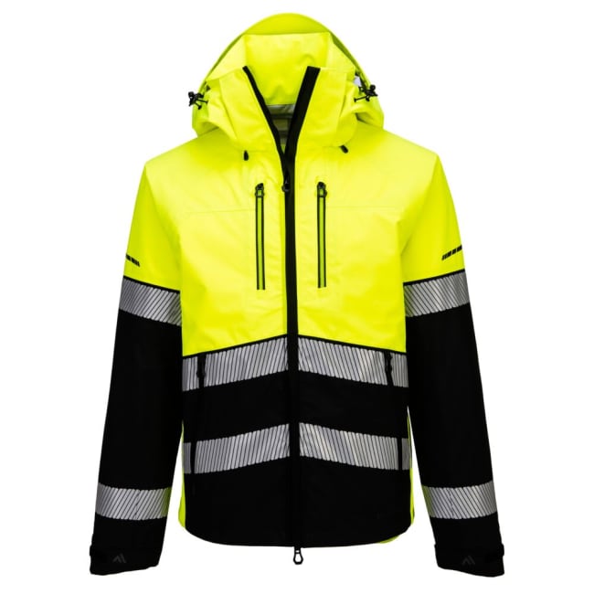 PORTWEST PW3 HI-VIS REGNJAKKE (3-LAGS SKALL), GUL