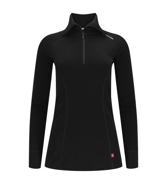 ACLIMA WARMWOOL POLO W, SORT