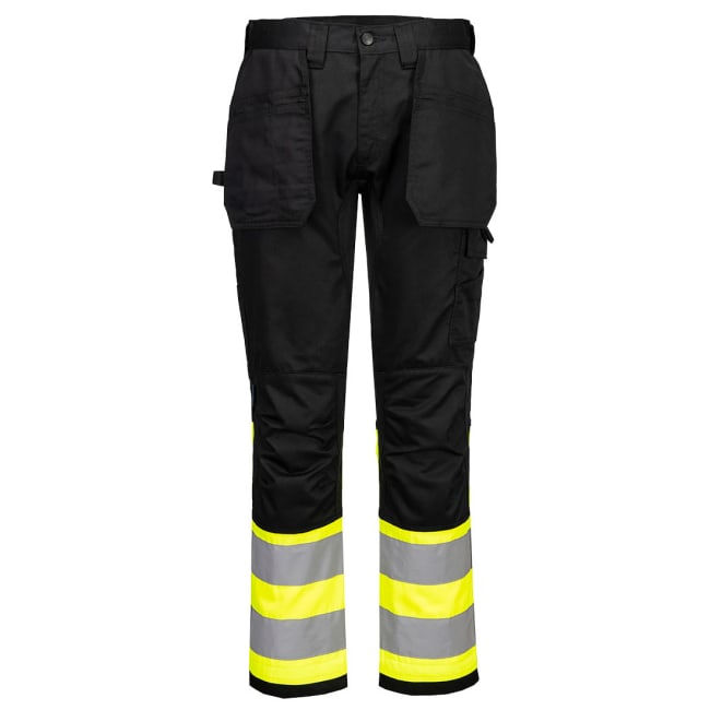 PORTWEST WX2 ECO HI-VIS HOLSTER TROUSER KL.1, GUL/SORT