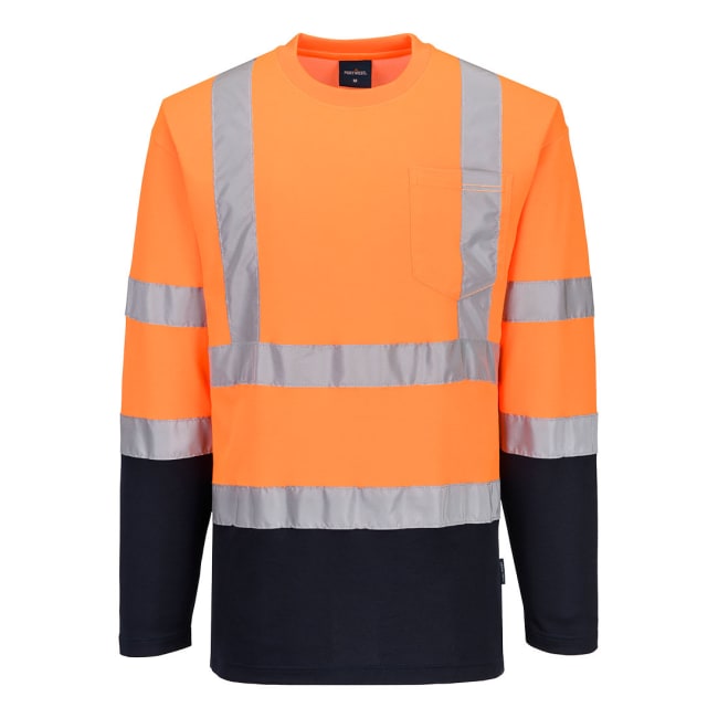 PORTWEST TOFARGET LANGERMET COTTON COMFORT POLO, ORANGE