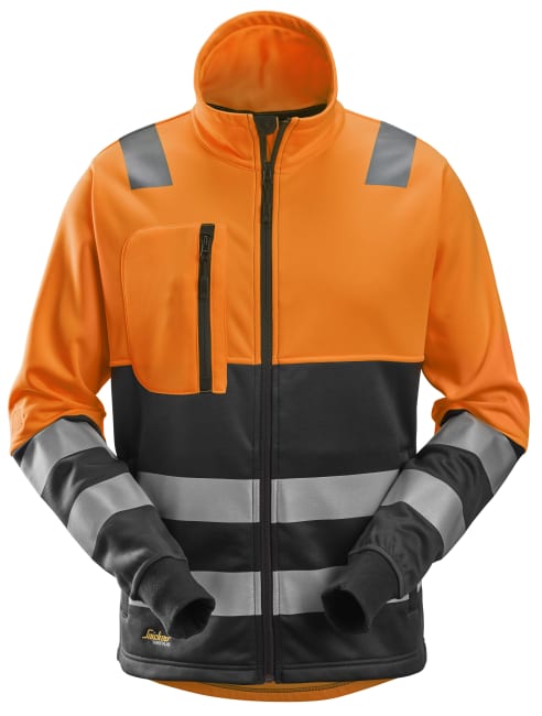 SNICKERS FLEECEJAKKE ORANGE/SORT
