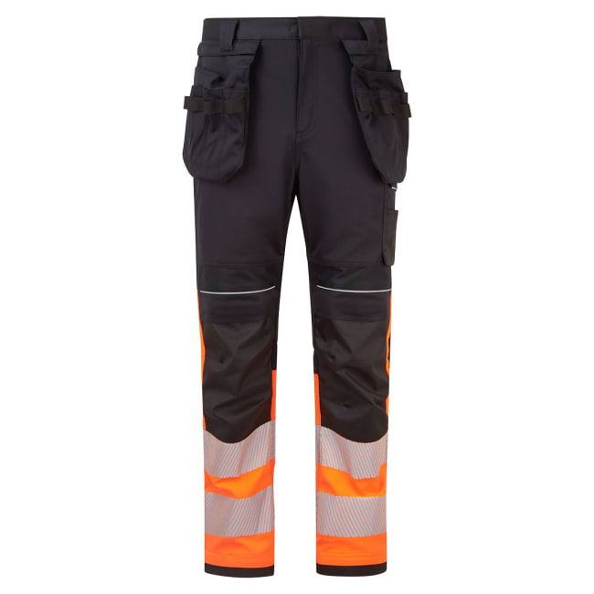 PORTWEST PW3 MODAFLAME WORK HI-VIS KLASSE 1FR-BUKSE, ORANGE