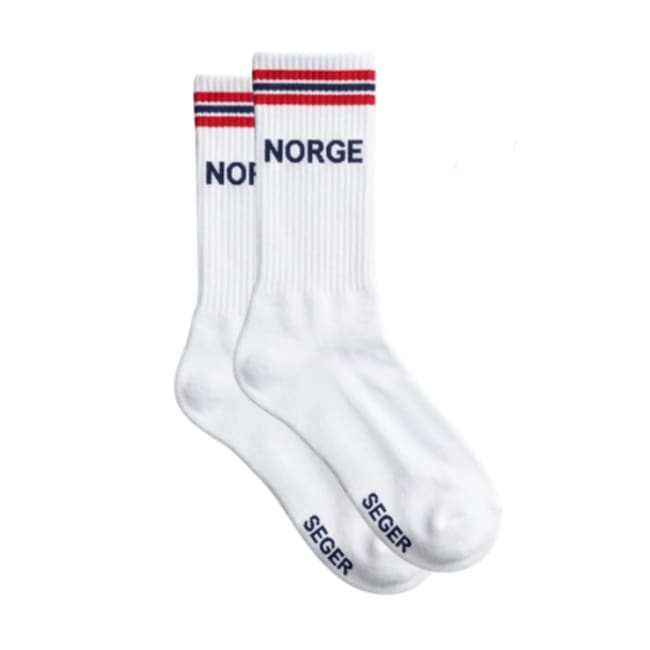 NORGESOKKEN, HVIT