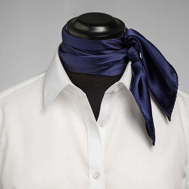 JAMES HARVEST & FROST GIFTBOX SOLID SCARF, MARINE