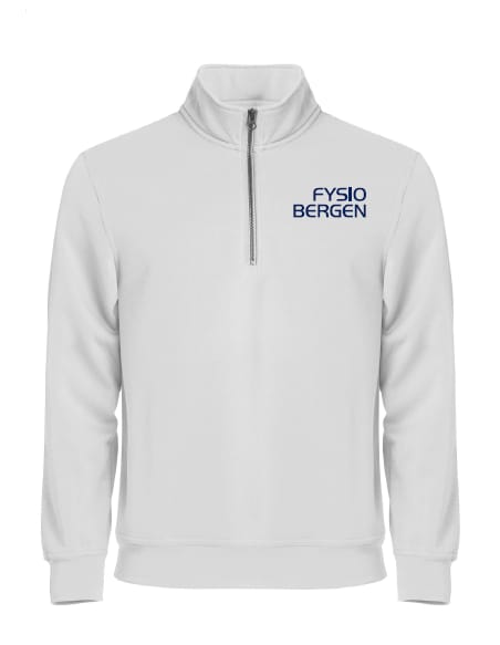 CLIQUE BASIC HALF ZIP, HVIT