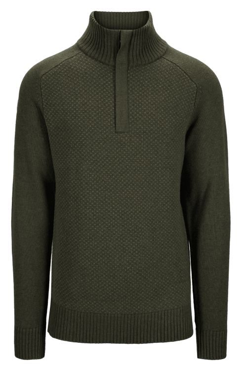 TUFTE ROBIN LOW HALF-ZIP, OLIVE NIGHT/VETIVER