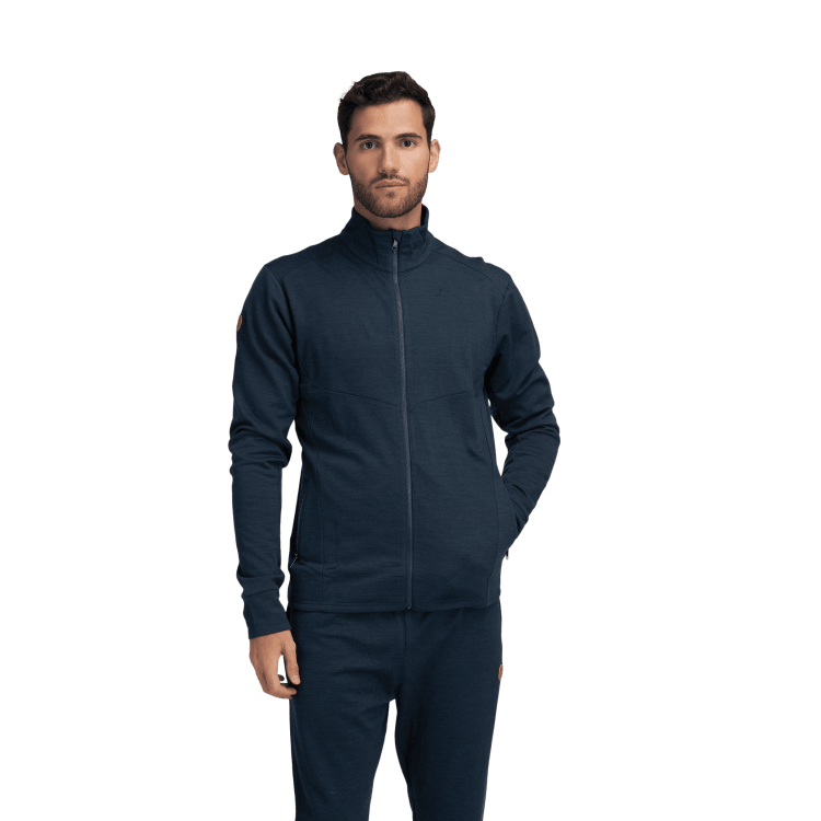 TUFTE FALCON M WOOL FLEECE JACKET, BLÅ