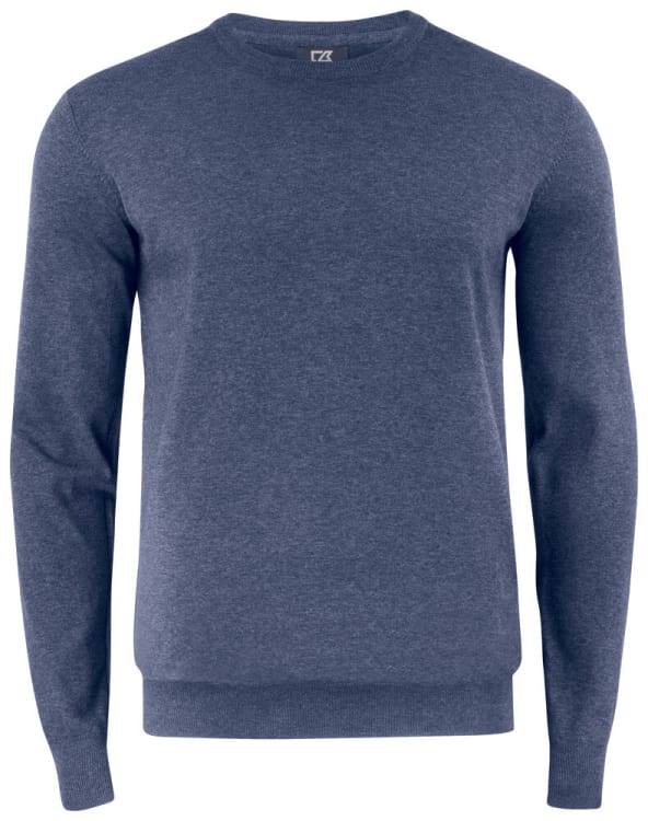 CUTTER & BUCK OAKVILLE CREWNECK MEN, NAVY MELANGE