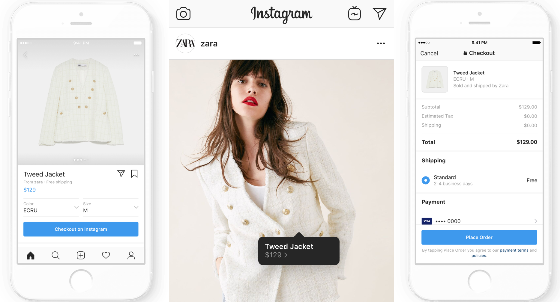 Instagram Tag and Buy Example